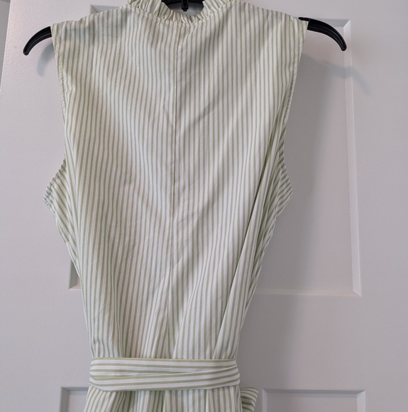 NWT Tillie Cocoanut Dress Seagrape Green Stripe Medium Midi Sundress Made In US - Picture 5 of 8